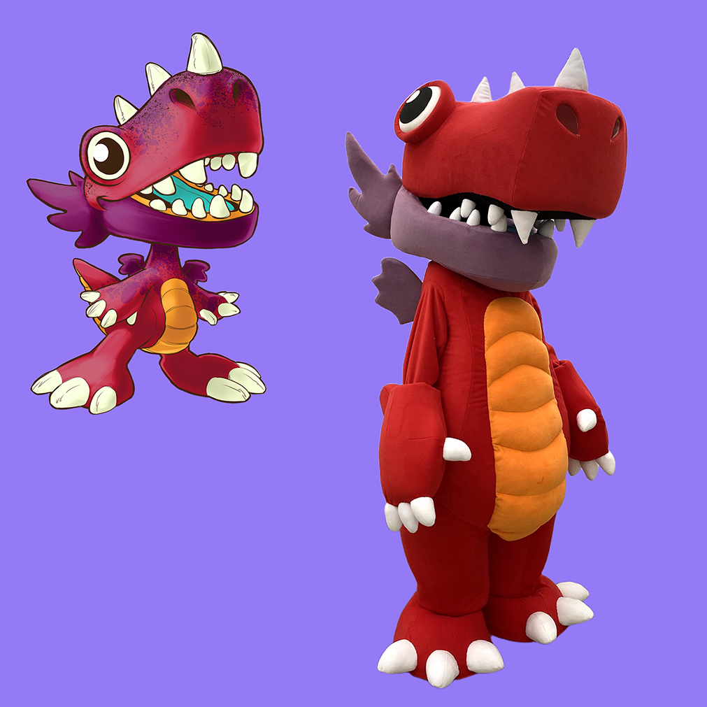 Mascotte Draak